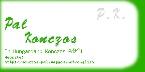 pal konczos business card